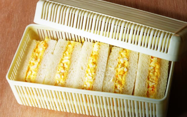 Egg sando from a Lawson konbini