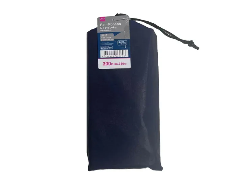 Plastic rain poncho